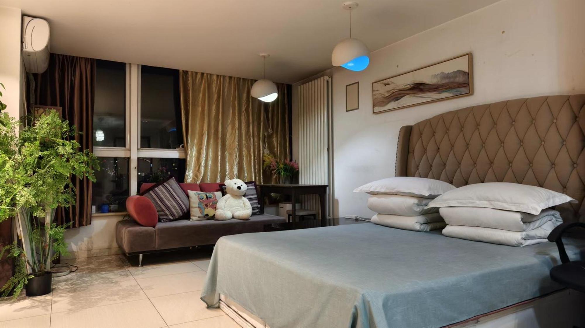 Chaoyang Joy City Hardcover Apartment Peking Exteriör bild