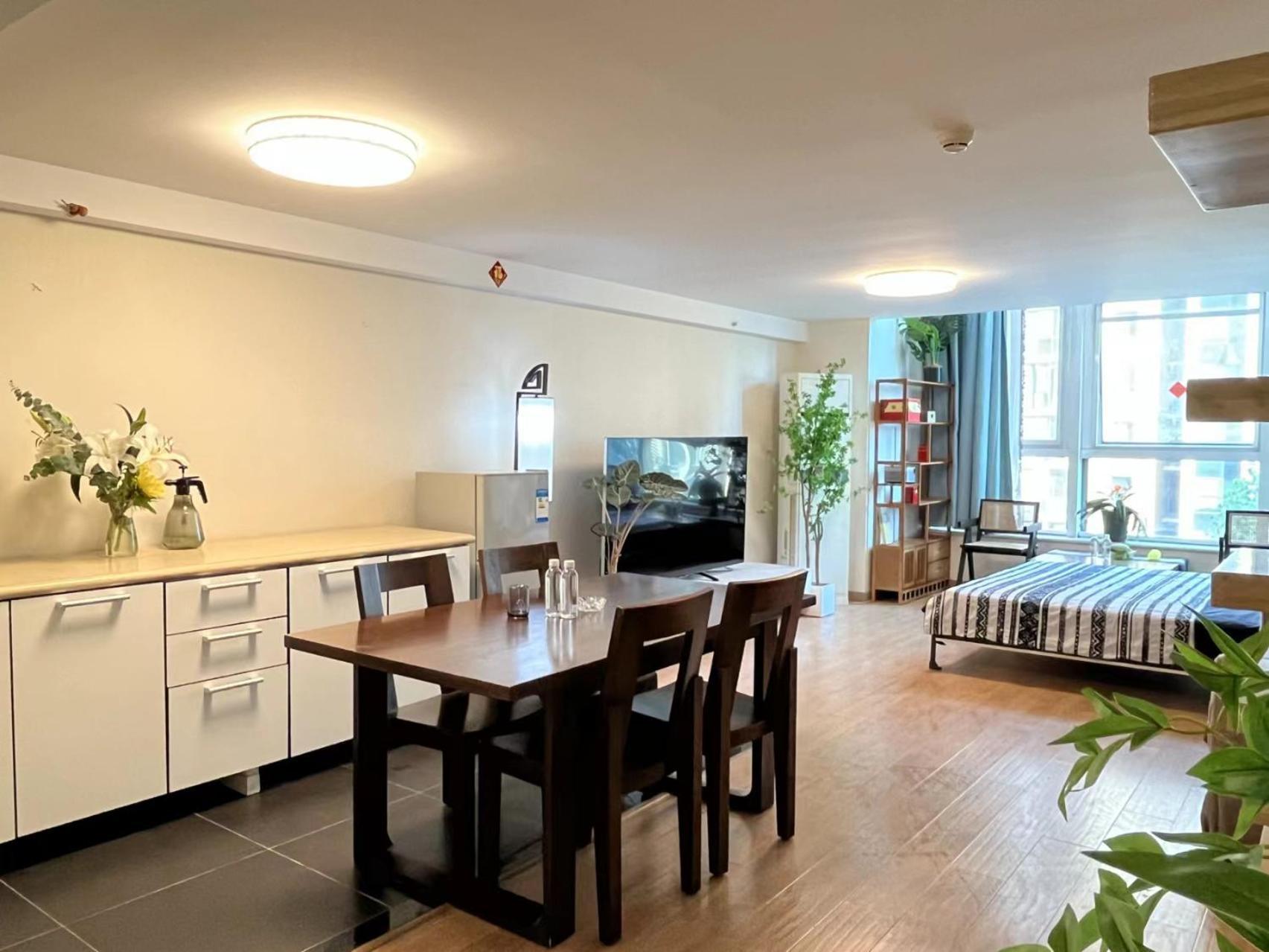 Chaoyang Joy City Hardcover Apartment Peking Exteriör bild
