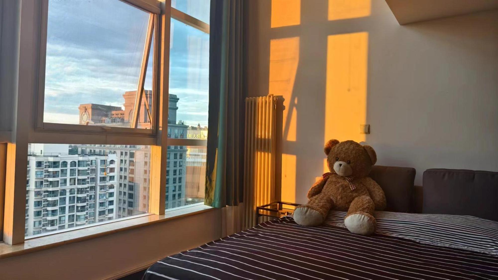 Chaoyang Joy City Hardcover Apartment Peking Exteriör bild
