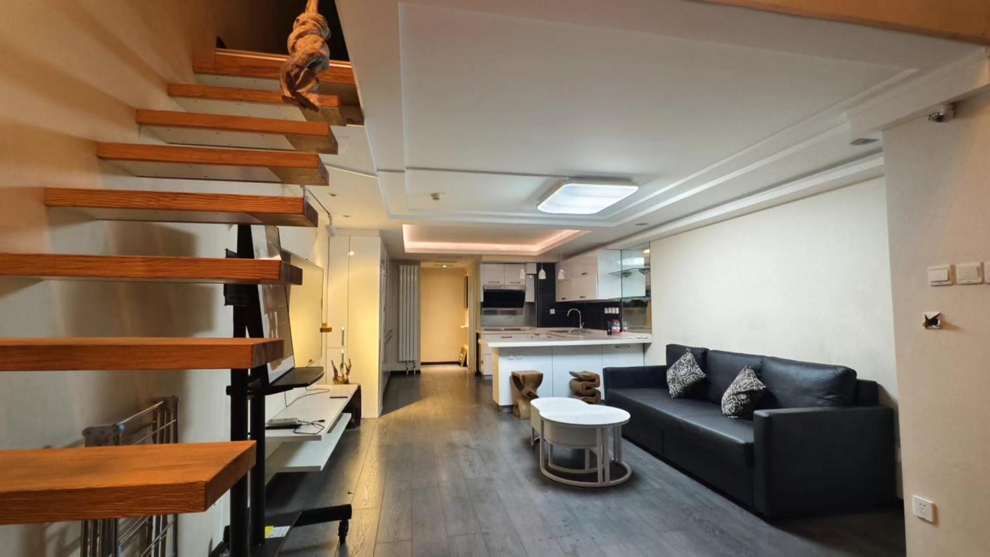 Chaoyang Joy City Hardcover Apartment Peking Exteriör bild
